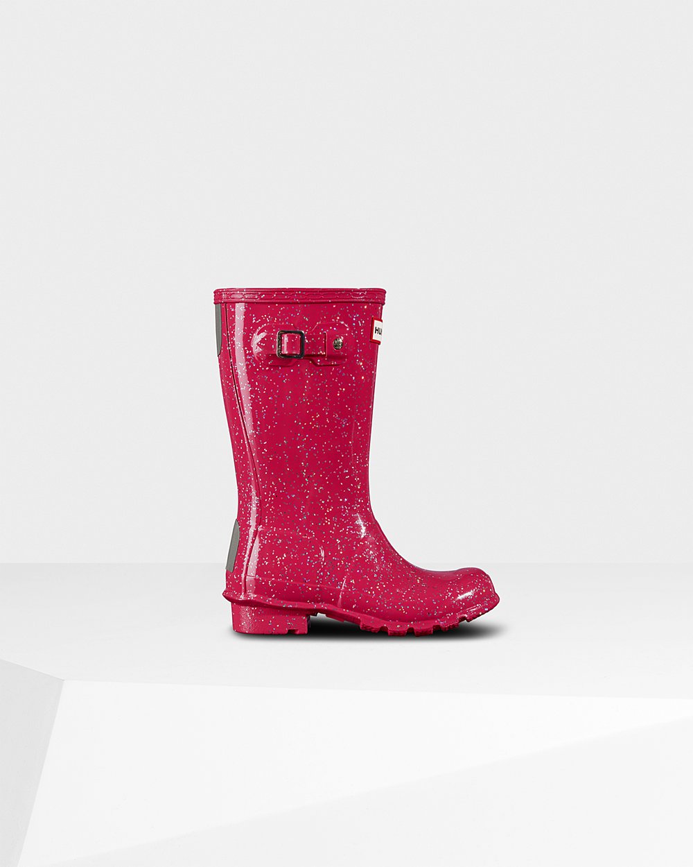 Hunter Niños Original Big Giant Glitter - Botas de Lluvia Rosas - 820-KRXOEN